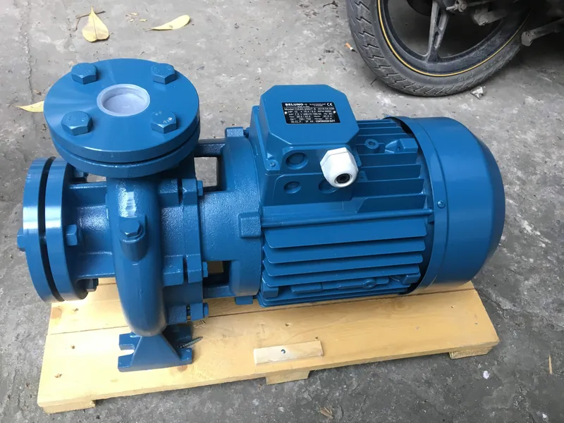bơm trục ngang bị e khí