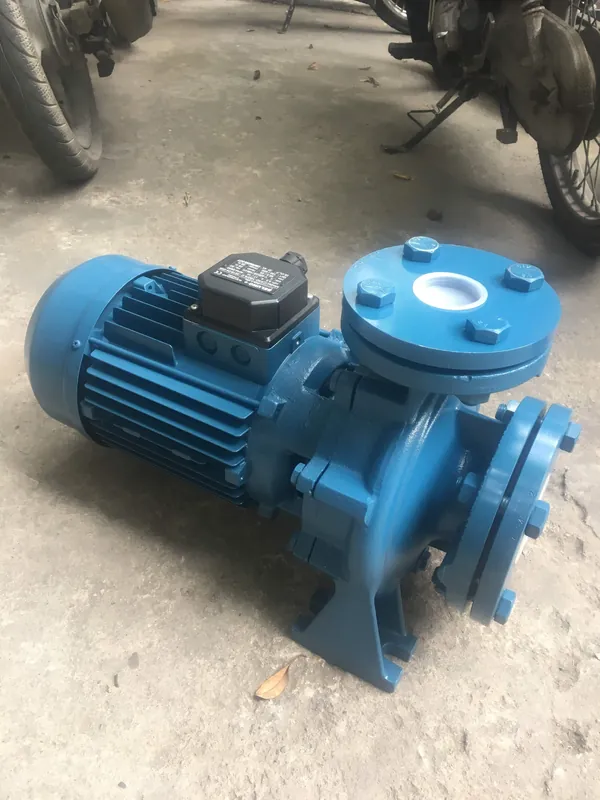 bơm trục ngang rung ồn